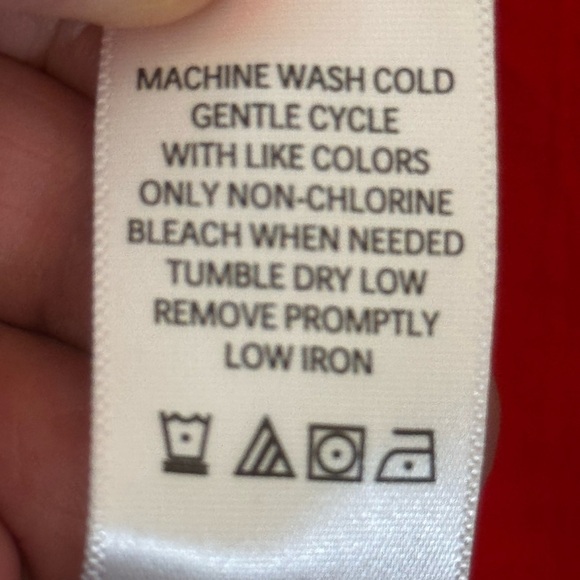 The Pioneer Woman Split Neck Dress, 3X, Scarlet - Picture 15 of 15